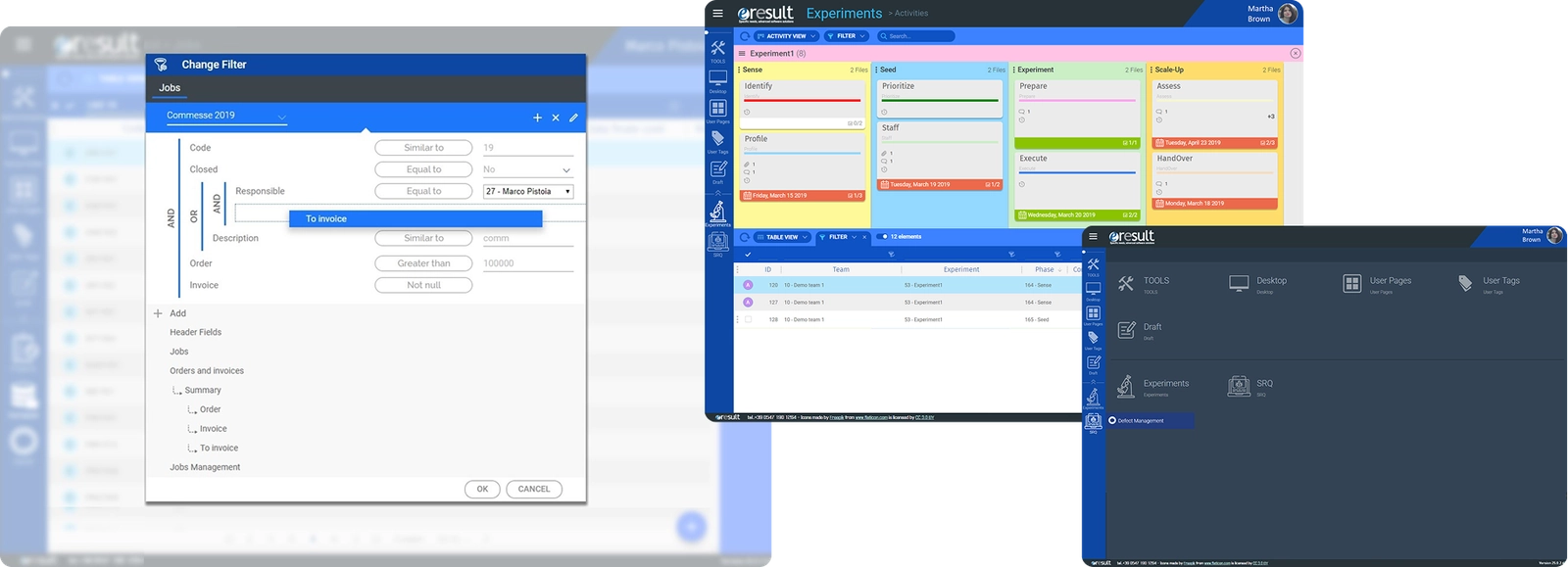 Eresult Omniaplace screenshots piattaforma